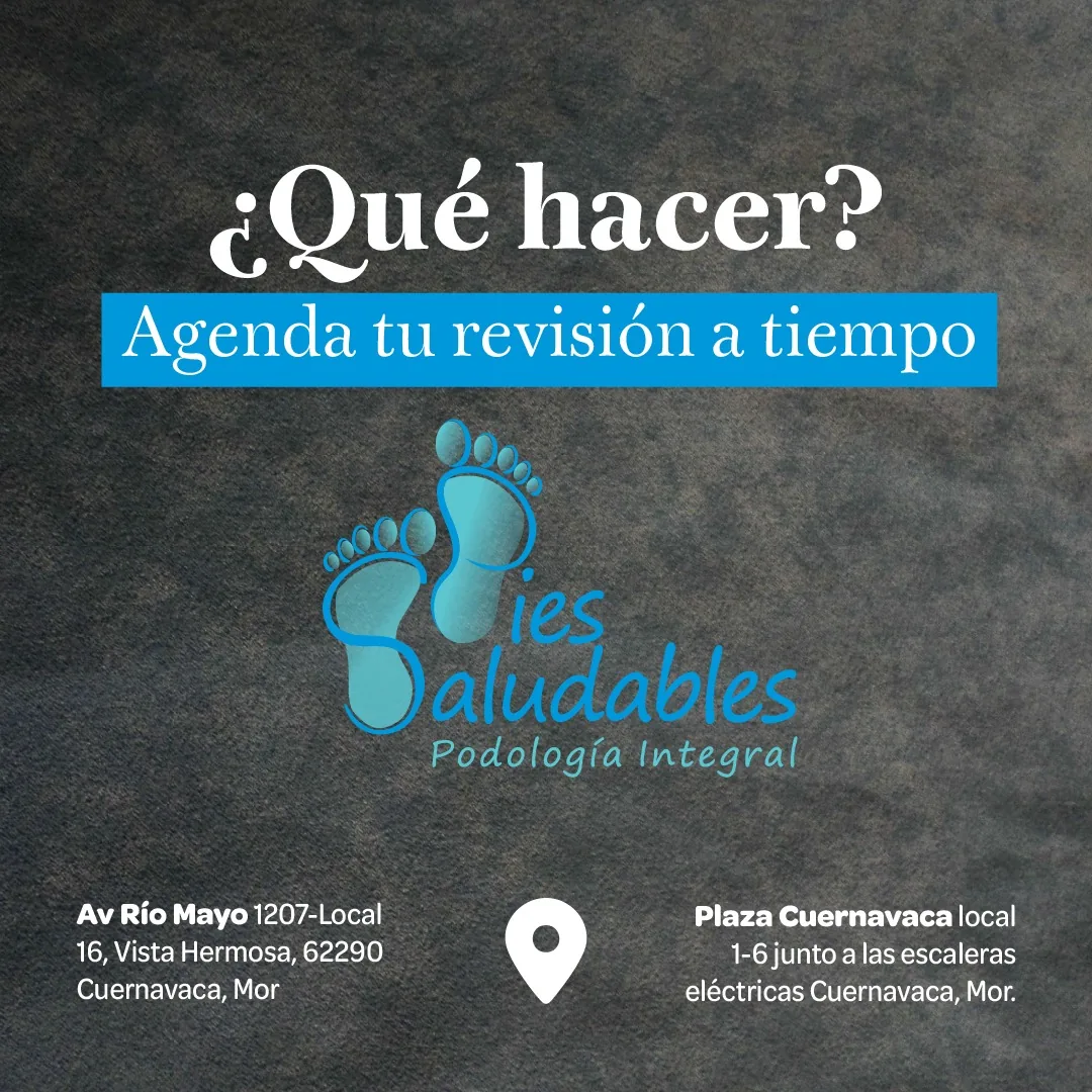 Invitación para agendar revisión podológica